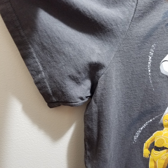 Disney Star Wars Gray 30th Anniversary Darth Vador Kylo Droids Men's 2XL Shirt - Picture 7 of 7